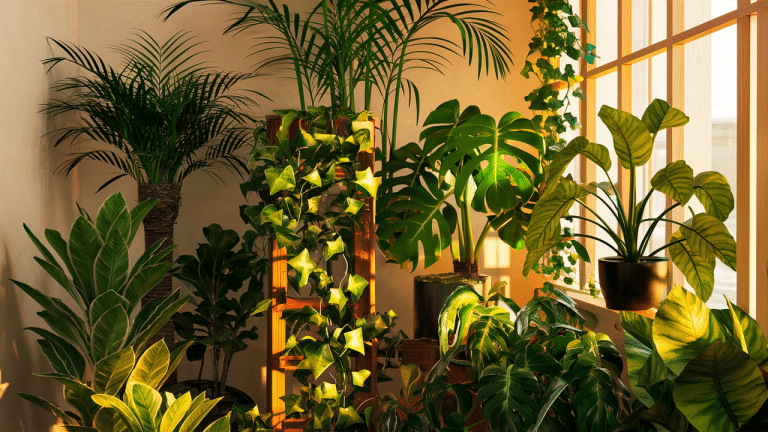Lush plant-filled room