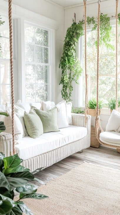 Bright green nook